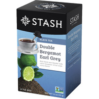 Stash Tea Double Bergamot Earl Grey Black Tea - Caffeinated, Non-Gmo Project Verified Premium Tea With No Artificial Ingredients, 18 Count (Pack Of 6) - 108 Bags Total