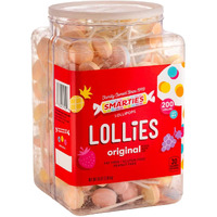 Smarties Double Lollies | Gluten Free, Peanut ,Fat Free Assorted Fruity Flavors, Low Calorie Perfect For Birthdays Parties Made By Us Candy Company Since 1949 - 56 Oz 200 Count Lollipops