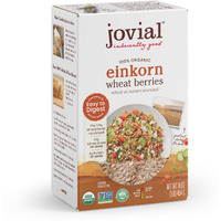Jovial Einkorn 100% Organic Wheat Berries - Einkorn Berries, Organic Wheat Berries, High Protein, Non-Gmo, Usda Certified Organic, Lower Carb, Whole Grain, Product Of Italy - 16 Oz