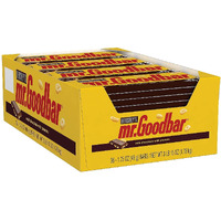 Hershey's Mr. Goodbar Chocolate With Peanuts Candy Bars, 1.75 Oz (36 Count)