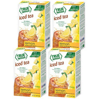 Lemon Iced Tea Mix By True Lemon | Instant Powdered Drink Packets That Quench Your Thirst, Mouth Watering True Citrus Lemon (Iced Tea), 6 Count (Pack Of 4)