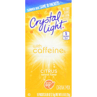 Crystal Light On The Go Citrus Caffeine, 10 Packets (Pack Of 4)