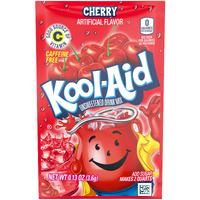 Kool-Aid Cherry Unsweetened Soft Drink Mix, 0.13-Ounce Envelopes(Pack Of 48)