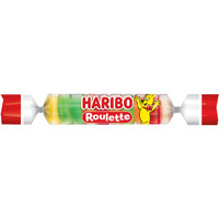 Haribo Gummi Candy, Roulette .87 Oz. Roll, (Pack Of 36)