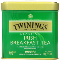Twinings Irish Breakfast Loose Tea, 3.53 Ounce Tins (Pack Of 6), Smooth, Flavourful, Robust Black Tea Leaves, Caffeinated, Enjoy Hot Or Iced