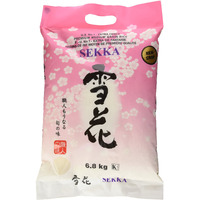Sekka Extra Fancy Medium Grain White Rice - Japanese Premium Quality Uncooked Rice | Milled Rice, Sweet And Chewy | Low Fat, Perfect For Authentic Asian Cuisine, 15 Lb -(Pack Of 1)