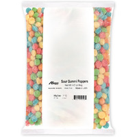 Albanese World's Best Sour Gummi Poppers, 4.5Lbs Of Candy