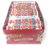 Smarties Candy Bulk Rolls Gluten Free & Assorted Flavor Treats Pineapple, Cherry, Strawberry, Grape, Orange & Delicious Snacking Bulk Candy Individually Wrapped Sweet Delights - 1 Pound (36 Counts)