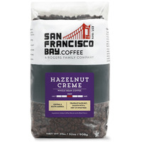 San Francisco Bay Whole Bean Coffee - Hazelnut Crme (2Lb Bag), Flavored, Medium Roast