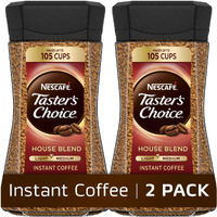 Nescaf   Taster's Choice Instant Coffee Light Medium Roast, House Blend, 2 Jars (7 Oz Each)