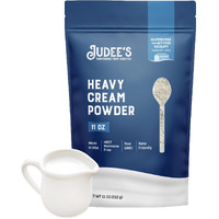 Judee's Heavy Cream Powder - 11 Oz - Baking Ingredients - Delicious And 100% Gluten-Free - Great For Coffee, Hot Chocolate, Sauces, And Soups - Adds Richness To Homemade Treats And Beverages