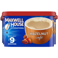 Maxwell House International Hazelnut Cafe-Style Beverage Mix, 9 Oz Canisters (Pack Of 4)