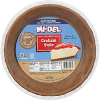 Mi-Del Gluten Free Pie Crust, Graham Style, 7.1 Ounce Package