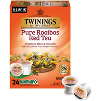 Twinings Pure Rooibos Red Tea K-Cup Pods For Keurig, 24 Count (Pack Of 1), Natural, Slightly Sweet Taste, Naturally Caffeine-Free, Enjoy Hot Or Iced | Packaging May Vary