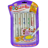 Foodoodler Food Coloring Markers - 10 Colors - Kosher (1, A) By Private Label