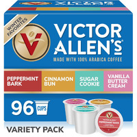 Victor Allen's Coffee Winter Wonderland Variety Pack, 96 Count, Single Serve Coffee Pods For Keurig K-Cup Brewers