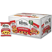 Knotts Biscomerica Raspberry Cookies - Raspberry - 1 Serving Bag - 2 Oz - 36 / Carton