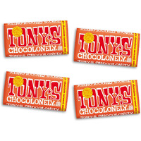 Tony's Chocolonely 32% Milk Chocolate Caramel Sea Salt Bars, 6.35 Oz, 4 Bars