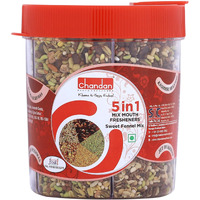 Chandan Mouth Freshener 5 In 1 Mix Mouth Fresheners Sweet Fennel Mix | Kashmiri, Special, Jet, Poona & Gulab Mukhwas, 8.82 Oz / 250 G