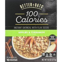 Better Oats Fit Instant, Apple Cinnamon, 9.8 Ounce
