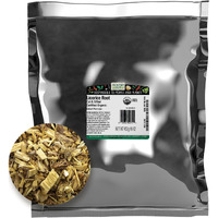 Frontier Co-Op Licorice Root, Cut & Sifted, Certified Organic, Kosher | 1 Lb. Bulk Bag | Glycyrrhiza Species