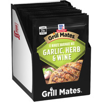 Mccormick Grill Mates Garlic, Herb & Wine Marinade Mix, 0.87 Oz (Pack Of 12)