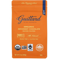 Guittard, Organic 66% Chocolate Baking Wafers, 12 Ounce