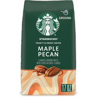 Starbucks Ground Coffee, Maple Pecan Flavored Coffee, Naturally Flavored, 100% Arabica, 1 Bag (17 Oz)