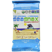 Seasnax Organic Olive Oil Seaweed Snack, 0.18 Oz (Pack Of 6)