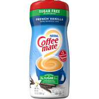 Nestle Coffee Mate Sugar Free French Vanilla Coffee Creamer Powder - French Vanilla Creamer For Warm, Rich Flavored Coffee - Lactose-Free, Gluten-Free, Non Dairy Creamer For 140 Servings (10.2 Oz)