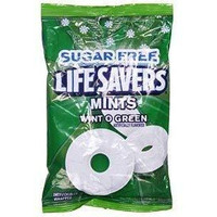 Lifesavers Sugar Free Wint O Green Mints Hard Candy (Pack Of 4) 2.75 Oz Bags