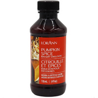 Lorann Oils Pumpkin Spice Bakery Emulsion: Genuine Pumpkin Spice Blend, Perfect For Boosting Fall Flavors In Cakes, Cookies & Desserts, Gluten-Free, Keto-Friendly, Pumpkin Spice Flavoring Essential