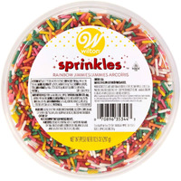 Jimmies Sprinkles 10.5Oz Tub-Rainbow