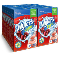 Wyler's Light Singles To Go Powder Packets, Water Drink Mix, Cherry, 96 Single Servings (Pack Of 12)