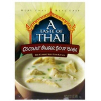 A Taste Of Thai Coconut Ginger Soup Base - 2Oz Pack Of 6 Ready-To-Use Mix | Flavored With Classic Thai Spices | Use As Rub Marinade Or Dip | Non-Gmo | Gluten-Free