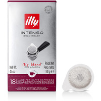 Illy E.S.E. Coffee - Single-Serve Coffee Capsules & Pods - Coffee Pods - Intenso Dark Roast - Notes Of Cocoa & Dried Fruit - For E.S.E Coffee Machines - Extraordinary Aroma & Body - 18 Count