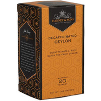 Harney & Sons Black Tea, Decaffeinated Ceylon, 20 Tea Bags, 1.26 Oz./36 Grams