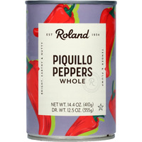 Roland Foods Whole Red Piquillo Peppers, 14.4 Ounce Can, Pack Of 4