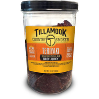 Tillamook Country Smoker Real Hardwood Smoked Silver Dollar Jerky, Teriyaki, 13 Ounce