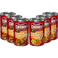 Campbell's Chunky Soup, Classic Chicken Noodle Soup And Chicken And Sausage Gumbo Variety, 18.8 And 18.6 Oz Cans (Case Of 6)