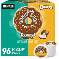 The Original Donut Shop Duos Coconut + Mocha Keurig Single-Serve K-Cup Pods, Medium Roast Coffee, 96 Count (4 Packs Of 24)
