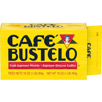 Caf   Bustelo Espresso Dark Roast Ground Coffee Brick, 16 Ounces
