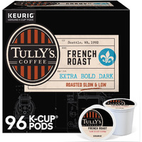 Tully's Coffee French Roast, Keurig Single-Serve K-Cup Pods, Dark Roast, 96 Count (4 Packs Of 24)