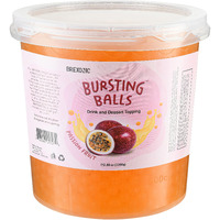 Passion Fruit Boba Pearls, Passion Popping Boba Bursting Boba, Passion Bubble Tapioca Pearls For Bubble Tea (Passion Fruit, 7 Lb 1 Pack)
