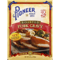 Pioneer Brand Gravy Mix Packets - Makes 2 Cups (Pack Of 12) (Roast Pork)