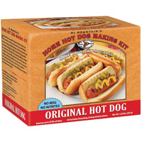 Hi Mountain Seasonings | Original Hot Dog Making Kit | Includes Seasoning, Collagen Casings, And Simple-To-Follow Directions | Creates 23 Lbs Of Delicious Hot Dogs