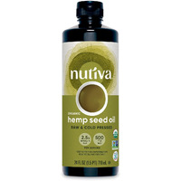 Nutiva Organic Cold-Pressed Unrefined Raw Hemp Seed Oil, 24 Ounce, Usda Organic, Non-Gmo, Whole 30 Approved, Vegan, Gluten-Free & Keto, Rich In Omega 3 & 6 Fatty Acids