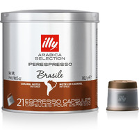Illy Coffee Iperespresso Capsules - Single-Serve Coffee Capsules & Pods - Single Origin Coffee Pods - Brasile Roast With Notes Of Caramel - For Iperespresso Capsule Machines - 21 Count