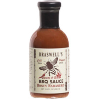 Braswell Sauce Barbeque Honey Habanero, 13.5 Oz