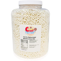 Sarah's Candy Factory Vanilla Mini Dehydrated Marshmallows In Jar - Mini Marshmallow Bits For Hot Cocoa 2.5 Lbs